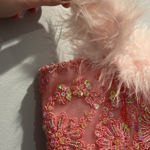 Dyspnea custom one off rare sequin and beaded crop top with puff puffs corset - Picture 4 of 11